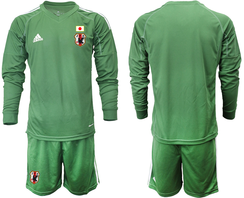 Men 2020-2021 Season National team Japan goalkeeper Long sleeve green Soccer Jersey->argentina jersey->Soccer Country Jersey
